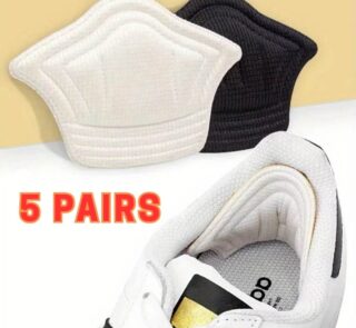 Buy 5 Pairs of Thickened H-Shaped Heel Stickers – sponge pads to prevent heel wear, adjust shoe size, and boost comfort in sports shoes or heels.