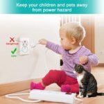 12 Pcs Child Safety Socket Plug Protector (6-2 Pin + 6- 3 Pin) – Baby Electric Shock Protection Outlet Covers with Hidden Pull Handle - Image 2