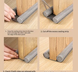 Get a 36-inch door bottom seal strip to block drafts, sound, and insects. Weatherproof, soundproof, and easy to install – ideal for home or office.