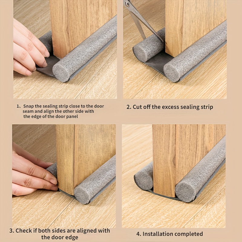 Get a 36-inch door bottom seal strip to block drafts, sound, and insects. Weatherproof, soundproof, and easy to install – ideal for home or office.