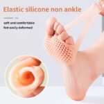 Soft silicone forefoot pads provide non-slip support and pain relief. Perfect for high heels or big shoes. Breathable, stretchable & ultra-comfortable design.