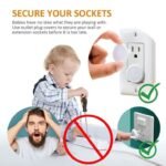 12 Pcs Child Safety Socket Plug Protector (6-2 Pin + 6- 3 Pin) – Baby Electric Shock Protection Outlet Covers with Hidden Pull Handle - Image 7