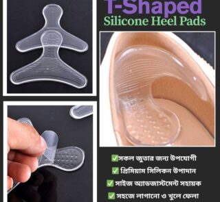 Silicone Soft Insert Heel Liner Grips T-type Thread High Heel Comfort Pads Feet Care Accessories