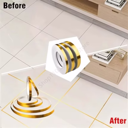 Golden Waterproof Tile Gap Tape 166ft
